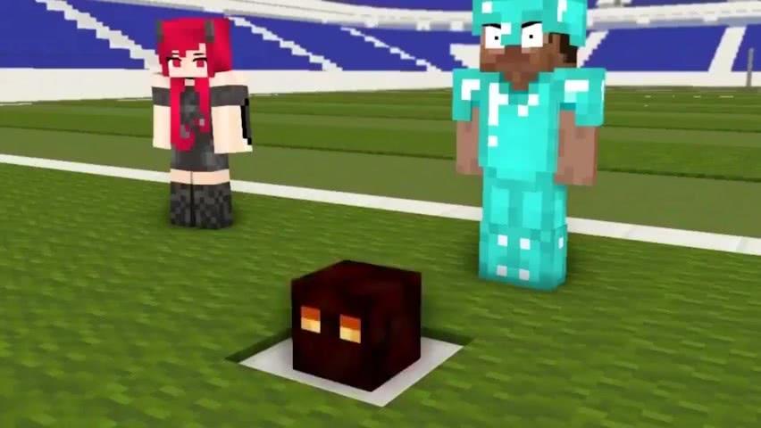 我的世界怪物学院菜鸟与老手因为争抢美女起了争执