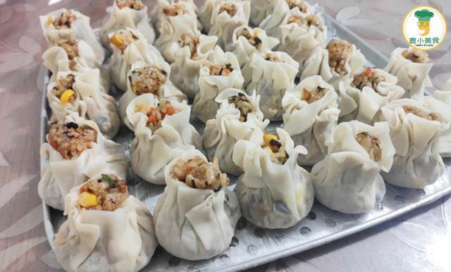 花几分钟,学会糯米烧麦的做法,香糯咸鲜,做一盘解决一