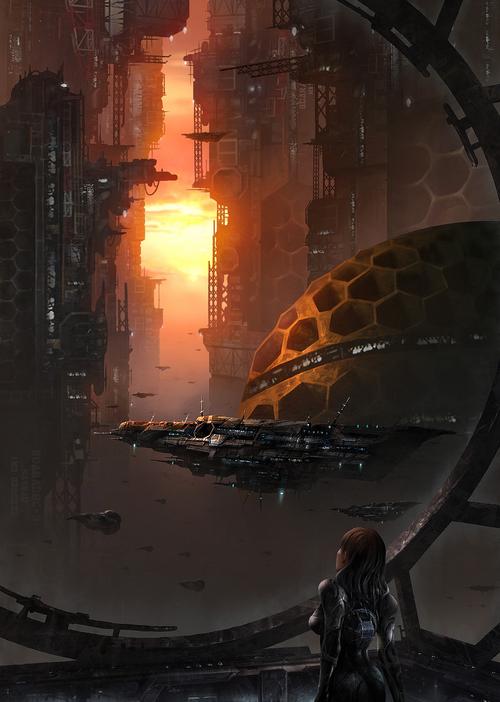 格雷格·贝尔硬科幻小说三部曲《天使女皇》封面