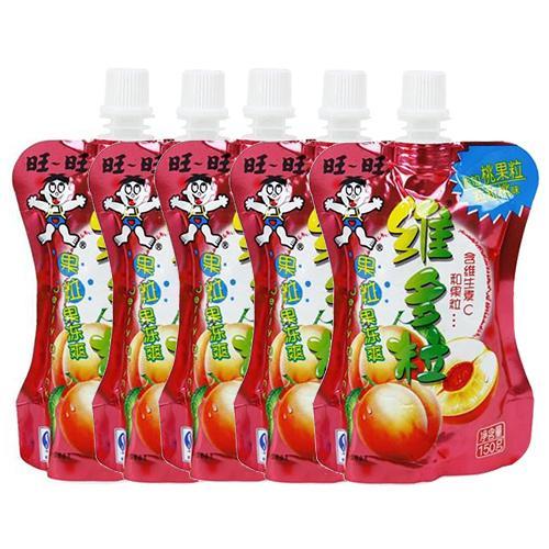 旺旺维多粒果冻爽(桃味 袋装 150g)*5