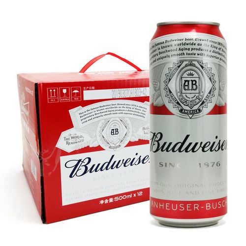 百威啤酒500ml图片,百威啤酒500ml 1月到期国产百威budweiser百威啤酒500ml*12罐装整箱