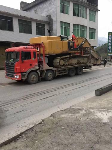 挖机单桥挖机拖车153车桥分期付款前四后四平板拖车