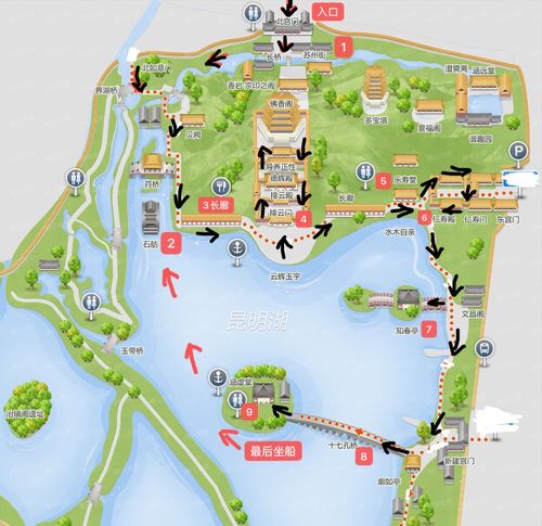 颐和园_昆明湖_南湖岛_颐和园-苏州街_北宫门_景点_颐和园-十七孔桥