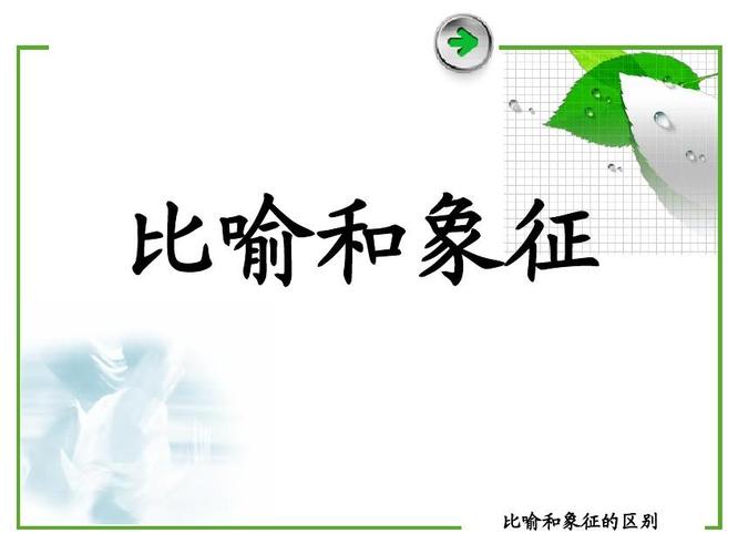 比喻和象征ppt