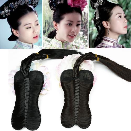 格格帽头饰旗头 公主帽 香妃帽 宫廷帽 妃子帽 发夹帽 演出道具帽