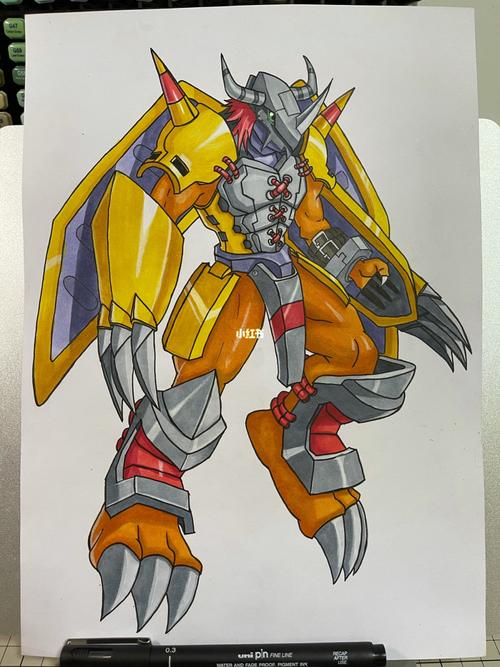 战斗暴龙兽手绘_手绘_暴龙怎么样_文化_绘画