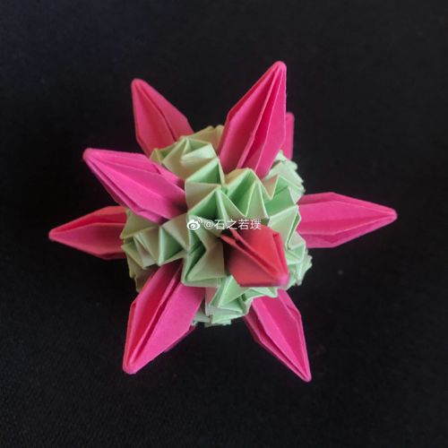 [手工-折纸-花纸球][原创]"红嘴绿鹦哥"～… - 堆糖
