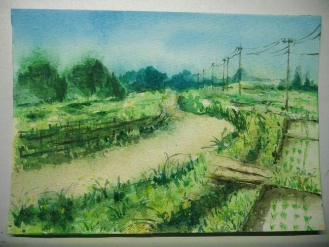 水彩#故乡的原风景