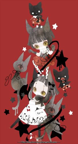 日本——画师ぴよ的傀儡娃娃插画作品集