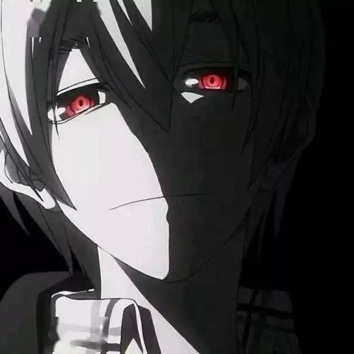 动漫头像 | 暗黑系黑白丧丧头像,喜欢这个调调