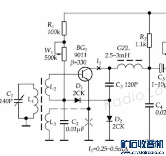 由于原先画的电路图找不到了 所以用下面两张图   收音机电路图的前