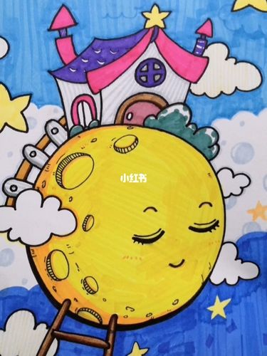 创意美术#月亮星球#儿童简笔画#少儿美术_美术_简笔画