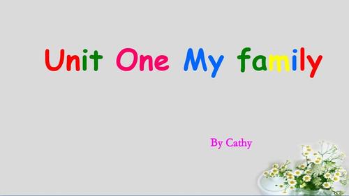 unit one my family by cathy