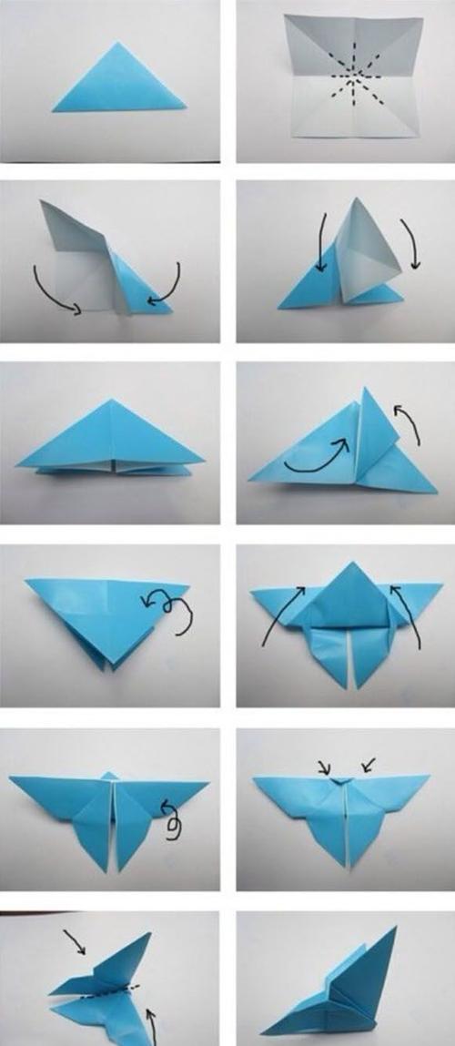 手工折纸塔的折法图解