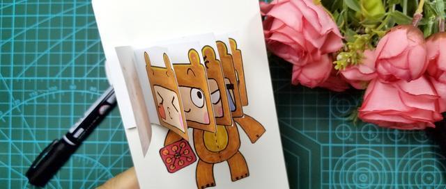 今天教大家做一个可以换表情的,迷你世界熊孩子手工