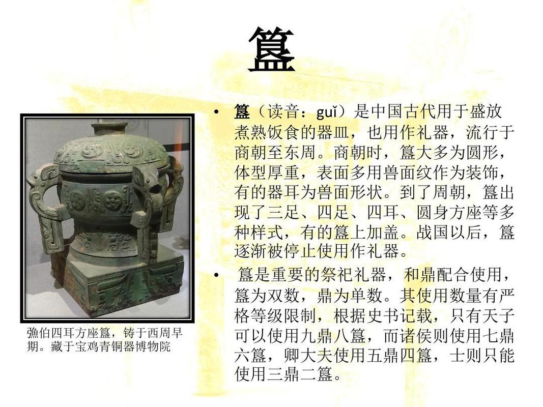 中国古代青铜器名称及造型