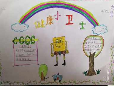 获奖健康小卫士手抄报 环保小卫士手抄报