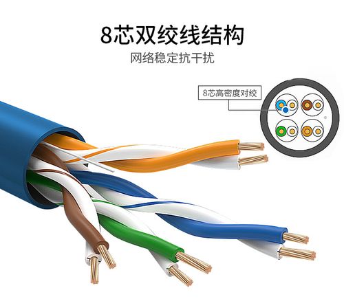 工厂直销价 超五类10米无氧铜网线 cat5e百兆过测试 电脑机房跳线