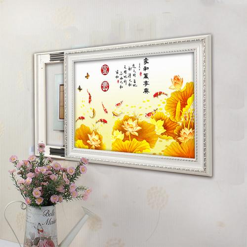 >> 推拉电表箱装饰画配电箱挂画液压配电盒挂画有框电箱盒装饰壁画