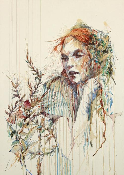 现代插画:英国艺术家carne griffiths的作品很特别,她一直痴迷于与