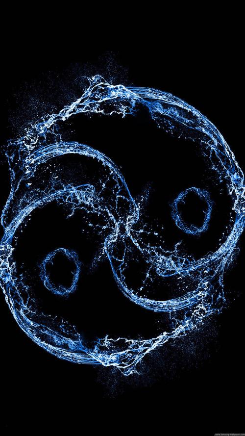 三星手机壁纸【1440x2560】samsung galaxy note4 太极 水流