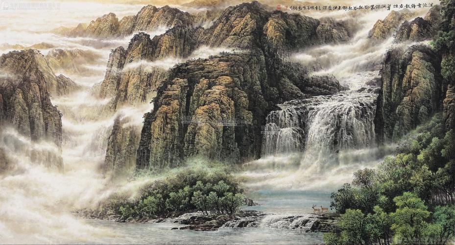 陈春勇 b.1970 云间飞瀑