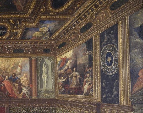 西班牙普拉多美术馆油画藏画 1843 malombra pietro-la sala del