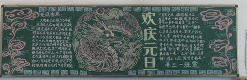 ——庆元旦迎新年黑板报活动