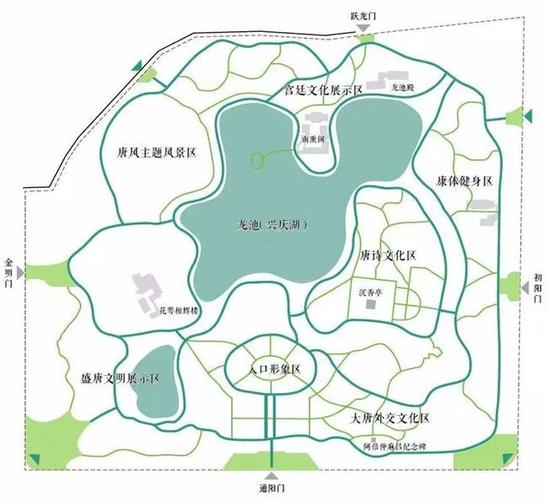 唐兴庆宫公园更新揭秘:西安中优下,"两宫一市"新版图!