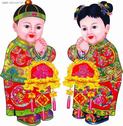 【恭喜发财】中国年画大全【◆财神爷◆寿星图◆招财童子◆金童玉女