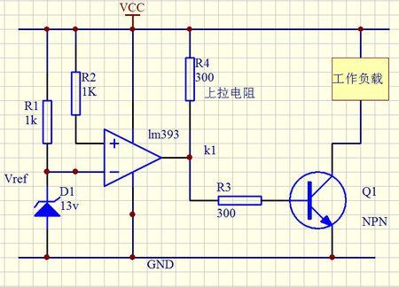 lm393电压比较器电压比较电路请教,有图片说明!
