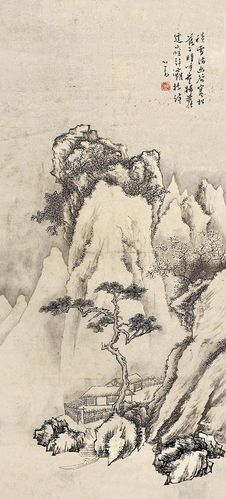 风神雅健溥儒山水画