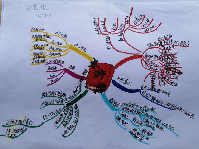 学生的思维导图展示.