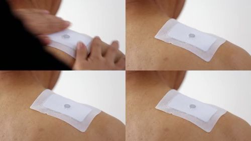 膏药贴敷肩膀_1920x1080_高清视频素材下载(编号:4465214)_实拍视频