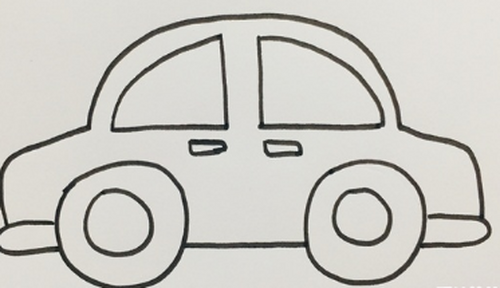 小汽车怎么画好看