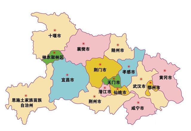 湖北省荆门市位于全省的中心:规模不大经济强,交通也