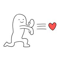 发射爱心biu表情包biu晚安宝贝