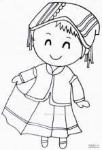 儿童画女孩子简笔画 第1页