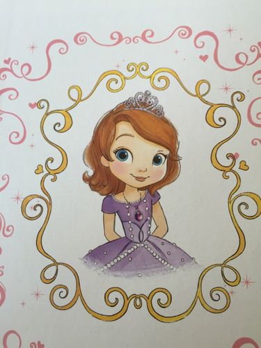 小公主苏菲娅的绘画素材