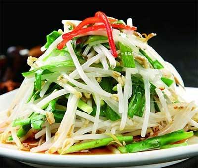 豆芽芹梗拌双丝