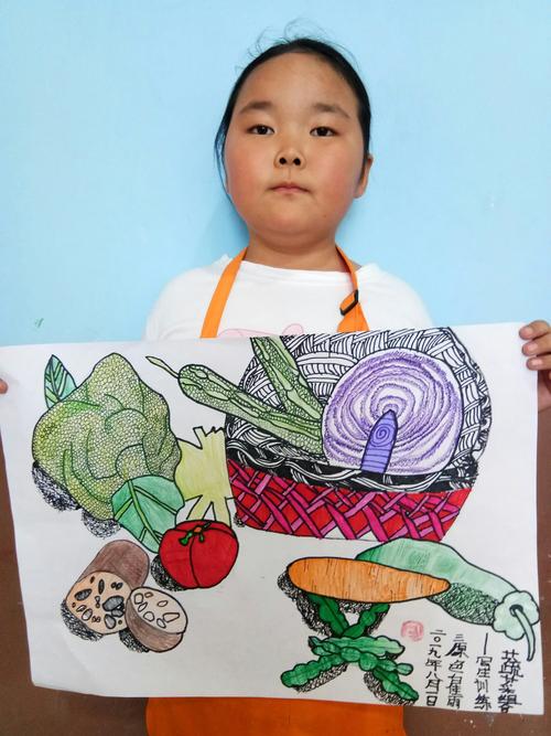 线描合集――蔬菜组合写生