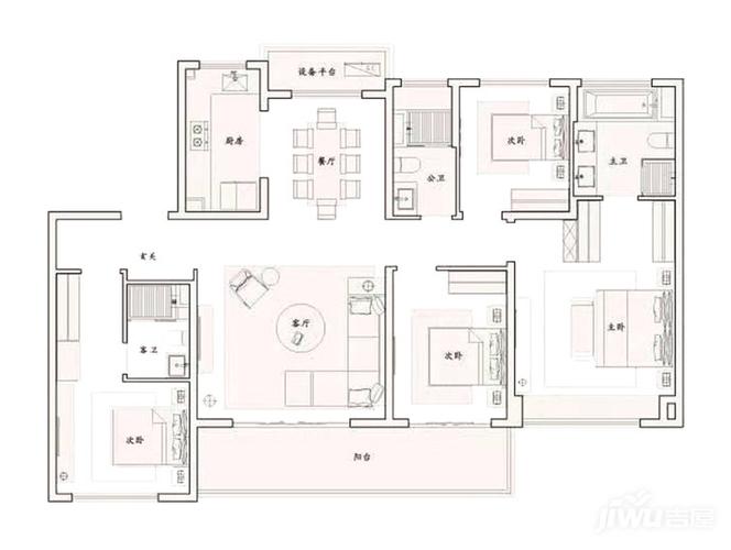 165㎡大平层户型