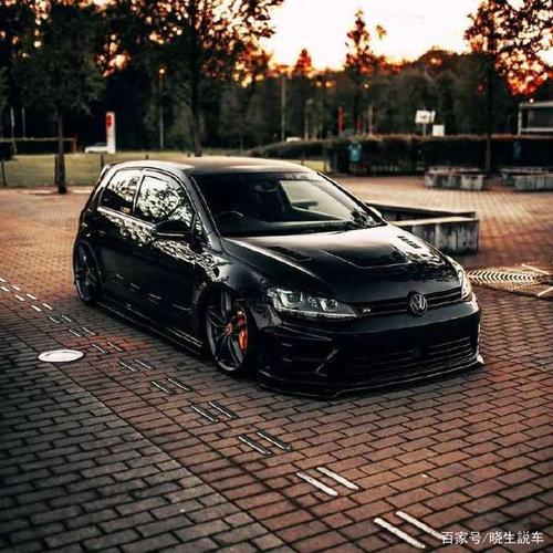 七代高尔夫r改装欣赏:一黑到底,酷就一个字!