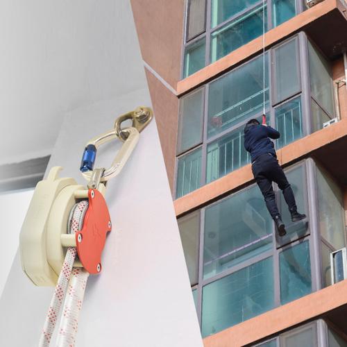 牧德空降30米高层消防逃生缓降器家用自救生绳火灾求生绳应急套装