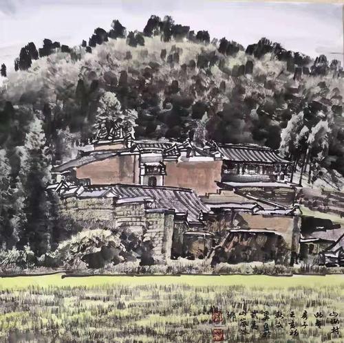 著名画家张文华先生的国画写生