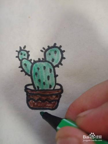仙人掌怎么画简单又漂亮