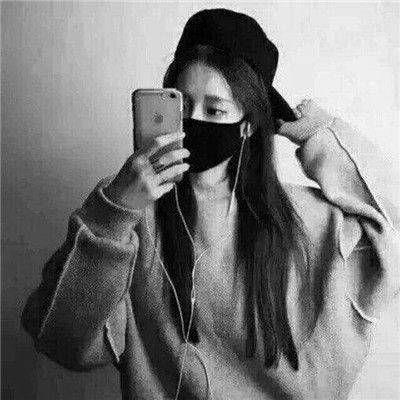 qq黑白头像女生冷酷霸气