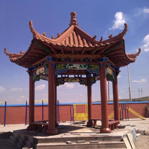 水泥凉亭 防腐木凉亭 仿古亭子 校园亭子 景观亭子 水泥亭子