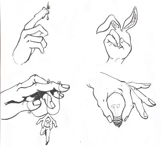 图形创意联想(三)|手的图形创意联想_联想怎么样_手绘