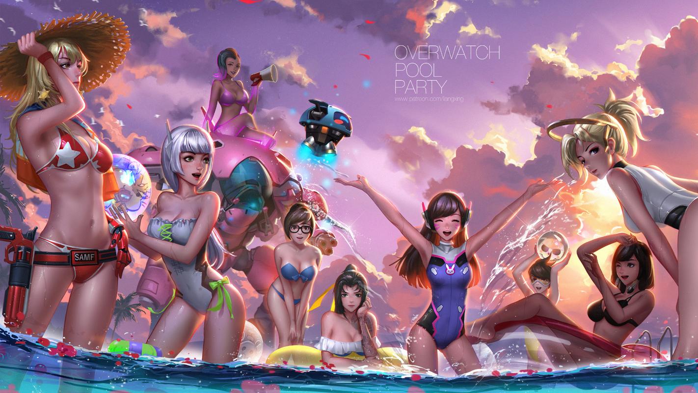 守望先锋dva美女高清桌面电脑壁纸